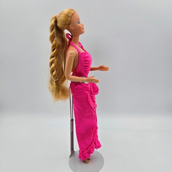 1982 Vintage Twirly Curls Barbie Doll 5579 Superstar Era Blonde Hair Curler Brai - Picture 11 of 16